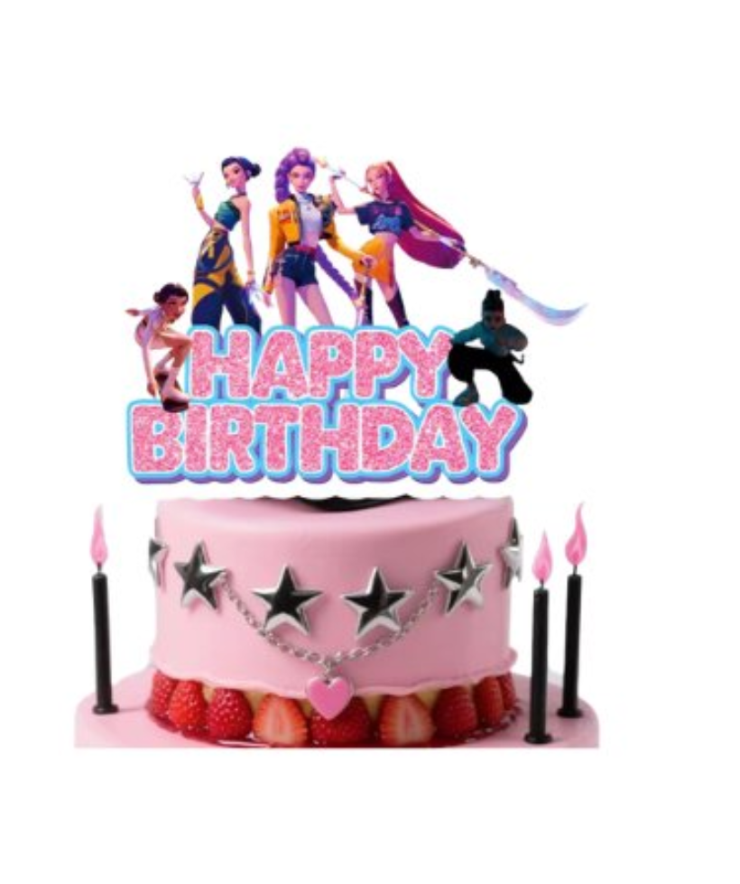 Cake Topper K-Pop Demon Hunters