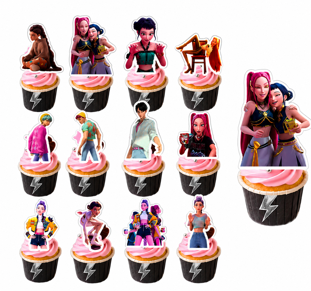 Cupcake Toppers K-Pop (24 pzas.)